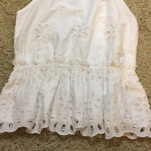 J.Crew white eyelet peplum top - Picture 5 of 6